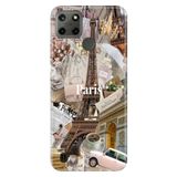 Senada Realme C21Y C25Y ile Uyumlu Kılıf Resimli Desenli Silikon Paris