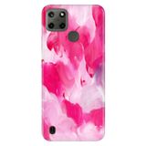 Senada Realme C21Y C25Y ile Uyumlu Kılıf Resimli Desenli Silikon Pinking