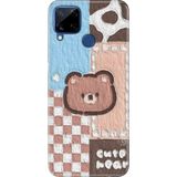 Senada Realme C21Y - C25Y Kılıf Desenli Baskılı Tpu Rubber Kapak Ayıcık - 001-Renkli