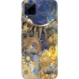 Senada Realme C21Y - C25Y Kılıf Desenli Baskılı Tpu Rubber Kapak Güneş - 001-Renkli