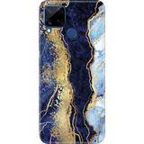 Senada Realme C21Y - C25Y Kılıf Desenli Baskılı Tpu Rubber Kapak Hill Mermer - 001-Renkli
