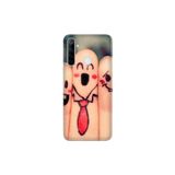Senada Realme C3 5İ 6İ İle Uyumlu Kılıf Silikon Desenli Tam Koruma Resimli Kapak Gülen Parmaklar