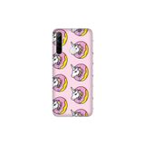 Senada Realme C3 5İ 6İ İle Uyumlu Kılıf Silikon Desenli Tam Koruma Resimli Kapak Unicorn Donut