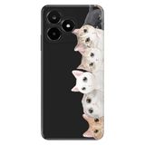 Senada Realme C53 ile Uyumlu Kılıf Silikon Desenli Tam Koruma Resimli Kapak Pisi Pisi Kedi