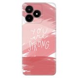 Senada Realme C53 İle Uyumlu Kılıf Silikon Desenli Tam Koruma Resimli Kapak You Are Strong