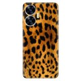 Senada Realme C55 ile Uyumlu Kılıf Silikon Desenli Resimli UV Kapak Leopar Kürk