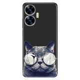 Senada Realme C55 İle Uyumlu Kılıf Silikon Desenli Tam Koruma Resimli Kapak Cix Kedi