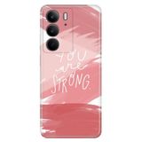 Senada Realme C75 (Rmx3941) İle Uyumlu Kılıf Dekoratif Silikon Baskılı Kapak You Are Strong