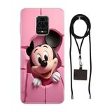 Senada Redmi Note Oneplus 9 Pro ile Uyumlu Kılıf 05Mickey/74111 Desenli Silikon İpli Boyun Askı Aparatı