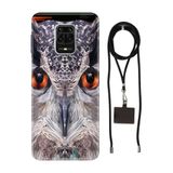 Senada Redmi Note Oneplus 9 Pro ile Uyumlu Kılıf Baykuş 212 Desenli Silikon İpli Boyun Askı Aparatı