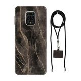 Senada Redmi Note Oneplus 9 Pro ile Uyumlu Kılıf Bloom Mermer Desenli Silikon İpli Boyun Askı Aparatı