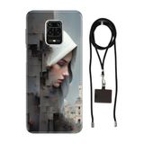 Senada Redmi Note Oneplus 9 Pro ile Uyumlu Kılıf Fantastik Desenli Silikon İpli Boyun Askı Aparatı