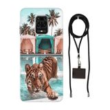 Senada Redmi Note Oneplus 9 Pro ile Uyumlu Kılıf Hangover Desenli Silikon İpli Boyun Askı Aparatı