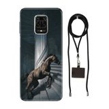 Senada Redmi Note Oneplus 9 Pro ile Uyumlu Kılıf Horse Desenli Silikon İpli Boyun Askı Aparatı