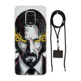 Senada Redmi Note Oneplus 9 Pro ile Uyumlu Kılıf John Desenli Silikon İpli Boyun Askı Aparatı