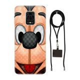 Senada Redmi Note Oneplus 9 Pro ile Uyumlu Kılıf LC 05Mickey/74111 Desenli Silikon İpli Boyun Askı Aparatı