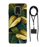Senada Redmi Note Oneplus 9 Pro ile Uyumlu Kılıf Orman Kokusu Desenli Silikon İpli Boyun Askı Aparatı