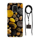 Senada Redmi Note Oneplus 9 Pro ile Uyumlu Kılıf Renkli Taşlar Desenli Silikon İpli Boyun Askı Aparatı