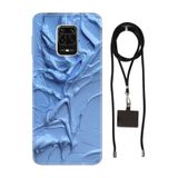 Senada Redmi Note Oneplus 9 Pro ile Uyumlu Kılıf Sanatsal Desenli Silikon İpli Boyun Askı Aparatı
