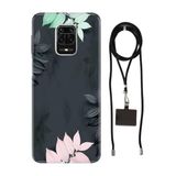 Senada Redmi Note Oneplus 9 Pro ile Uyumlu Kılıf Spring Desenli Silikon İpli Boyun Askı Aparatı