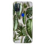 Senada Reeder P13 Blue Max Pro 6.51" İle Uyumlu Kılıf Desenli Baskılı Silikon 4D Yeşil Yapraklar