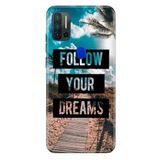 Senada Reeder P13 Blue Max Pro 6.51" İle Uyumlu Kılıf Desenli Baskılı Silikon Follow Your Dreams