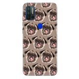 Senada Reeder P13 Blue Max Pro 6.51" İle Uyumlu Kılıf Desenli Baskılı Silikon Pug Pug Köpek