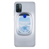Senada Reeder P13 Blue Max Pro 6.51" İle Uyumlu Kılıf Desenli Baskılı Silikon Uçak Pencere