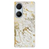 Senada Reeder S19 Max Pro S Edge İle Uyumlu Kılıf Telefon İle Uyumlu Kılıfı Baskılı Altın Mermer