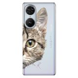 Senada Reeder S19 Max Pro S Edge İle Uyumlu Kılıf Telefon İle Uyumlu Kılıfı Baskılı Kedi Prizma