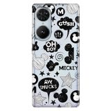 Senada Reeder S19 Max Pro S Edge İle Uyumlu Kılıf Telefon İle Uyumlu Kılıfı Baskılı Mickeyyyyy
