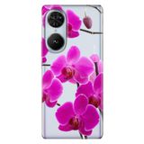 Senada Reeder S19 Max Pro S Edge İle Uyumlu Kılıf Telefon İle Uyumlu Kılıfı Baskılı Mor Orkide