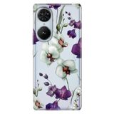 Senada Reeder S19 Max Pro S Edge İle Uyumlu Kılıf Telefon İle Uyumlu Kılıfı Baskılı Orkide Çiçek