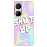 Senada Reeder S19 Max Pro S Edge İle Uyumlu Kılıf Telefon İle Uyumlu Kılıfı Baskılı Shut Up
