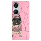 Senada Reeder S19 Max Pro S Edge İle Uyumlu Kılıf Telefon İle Uyumlu Kılıfı Baskılı Süslü Tarz Pug