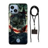 Senada Reeder S23 Pro Max ile Uyumlu Kılıf BruceWayne Silikon İpli Boyun Askı Aparatı