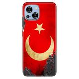 Senada Reeder S23 Pro Max İle Uyumlu Kılıf Mia Serisi Desenli Esnek Silikon - Türk Bayrağı