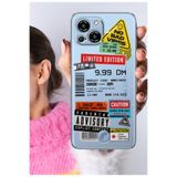 Senada Reeder S23 Pro Max ile Uyumlu Kılıf Reeder S23 Pro Max Şeffaf Silikon Baskılı Motifli MixSticker
