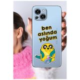 Senada Reeder S23 Pro Max ile Uyumlu Kılıf Reeder S23 Pro Max Şeffaf Silikon Baskılı Yoğum