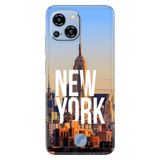 Senada Reeder S23 Pro Max ile Uyumlu Kılıf Resimli Desenli Silikon New York