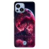 Senada Reeder S23 Pro Max ile Uyumlu Kılıf Resimli Desenli Silikon Red World