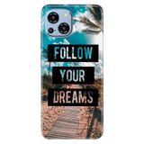 Senada Reeder S23 Pro Max İle Uyumlu Kılıf Silikon Desenli Resimli Kapak Follow Your Dreams,Renk117