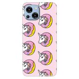 Senada Reeder S23 Pro Max İle Uyumlu Kılıf Silikon Desenli Resimli Kapak Unicorn Donut