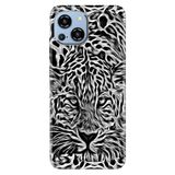 Senada Reeder S23 Pro Max İle Uyumlu Kılıf Silikon Desenli Resimli Kapak Vahşi Aslan Sanat
