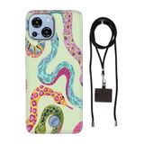 Senada Reeder S23 Pro Max ile Uyumlu Kılıf Snakes Silikon İpli Boyun Askı Aparatı