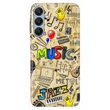 Senada Samsung A17 İle Uyumlu Kılıf Galaxy A17 Dekoratif Silikon Baskılı Kapak 80'S Music