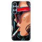 Senada Samsung A17 İle Uyumlu Kılıf Galaxy A17 Dekoratif Silikon Baskılı Kapak Cool Girl