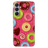 Senada Samsung A17 İle Uyumlu Kılıf Galaxy A17 Dekoratif Silikon Baskılı Kapak Donut