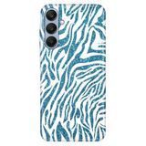 Senada Samsung A17 İle Uyumlu Kılıf Galaxy A17 Dekoratif Silikon Baskılı Kapak Parıldayan Zebra