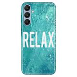 Senada Samsung A17 İle Uyumlu Kılıf Galaxy A17 Dekoratif Silikon Baskılı Kapak Relax Mermer